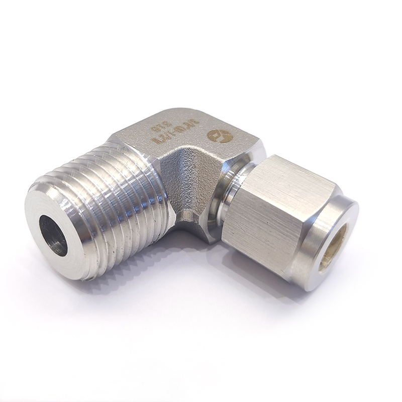 雙卡套彎通終端接頭